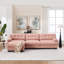 Canapé modulaire à assise profonde, canapé en forme de L moderne pour la maison