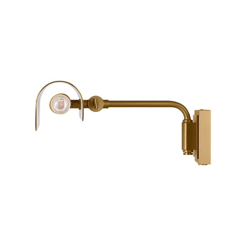Hull Dimmable Picture Light, 7.75" H x 18" W x 9.13" D, Brushed Brass