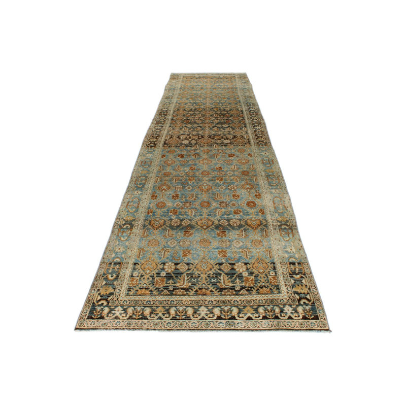 Chemin de table Oushak turc 4 x 17 multicolore et beige