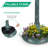 Hiles Polypropylene Birdbath with Solar Light-174890376