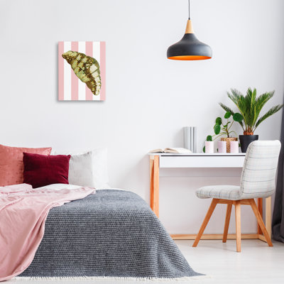 Disco Croissant & Pink Stripes Canvas, design by Lil' Rue