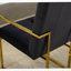 Chaise de salle à manger avec accoudoirs capitonnés et finition en acier inoxydable-1808537513-1808537517