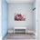 Plantes et fleurs, motif floral mauve et blanc