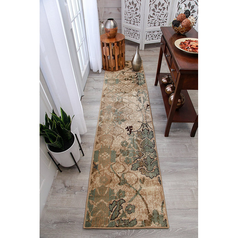 Roodhouse Wool Floral Indoor Rug, Runner 2' x 8'