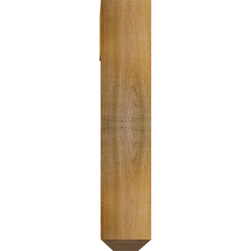 Fleur de lis simple support artisanal Ironcrest, H 20 po x P 18 po, Cèdre rouge de l'Ouest l 4 po x T 4 po (sciage br