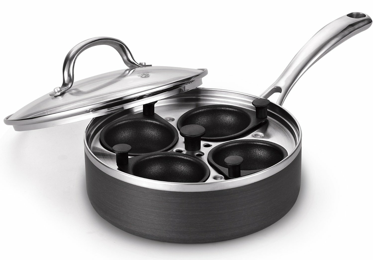 Calphalon Simply Nonstick 4-Cup Egg Poacher & Lid