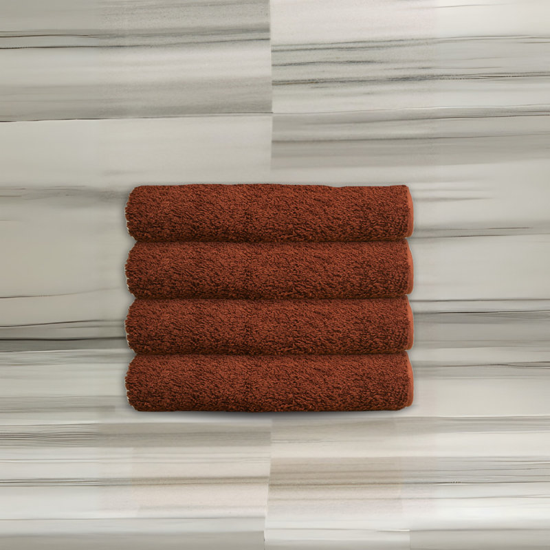 Hammam Piped Guest Towels, Wine