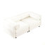 Élégant canapé 2 places en chenille avec siège de rangement, dossier cylindrique et accoudoirs, causeuse moderne en tissu avec espace de rangement caché-1510731636