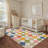 Modern Diamond Circus Washable Runner Rug-470197556-477690670