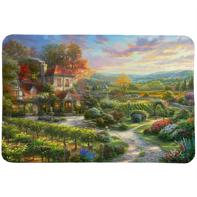 Tapis en mousse à mémoire de forme Thomas Kinkade Wine Country Living, L 20 po x L 30 po