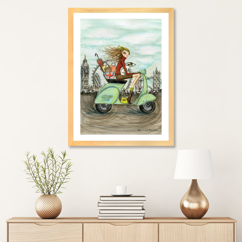 Characters, 32" H x 24" W x 1" D, Natural Framed Paper