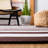 Wester Hand Woven Cotton Striped Rug-633421214