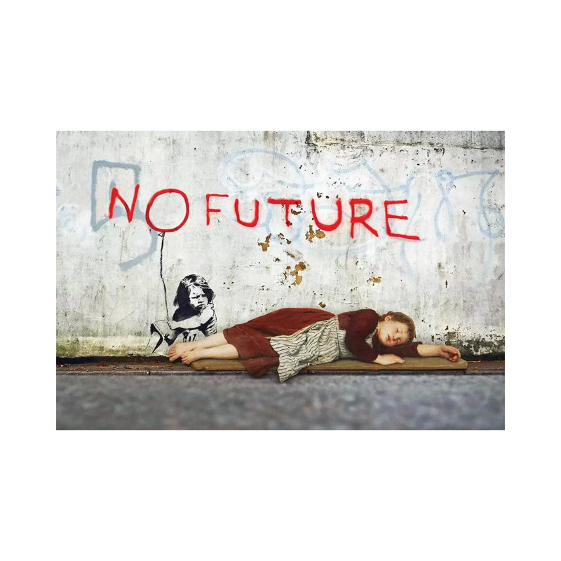 No Future by José Luis Guerrero - Wrapped Canvas Print, 30.48 cm H x 45.72 cm W
