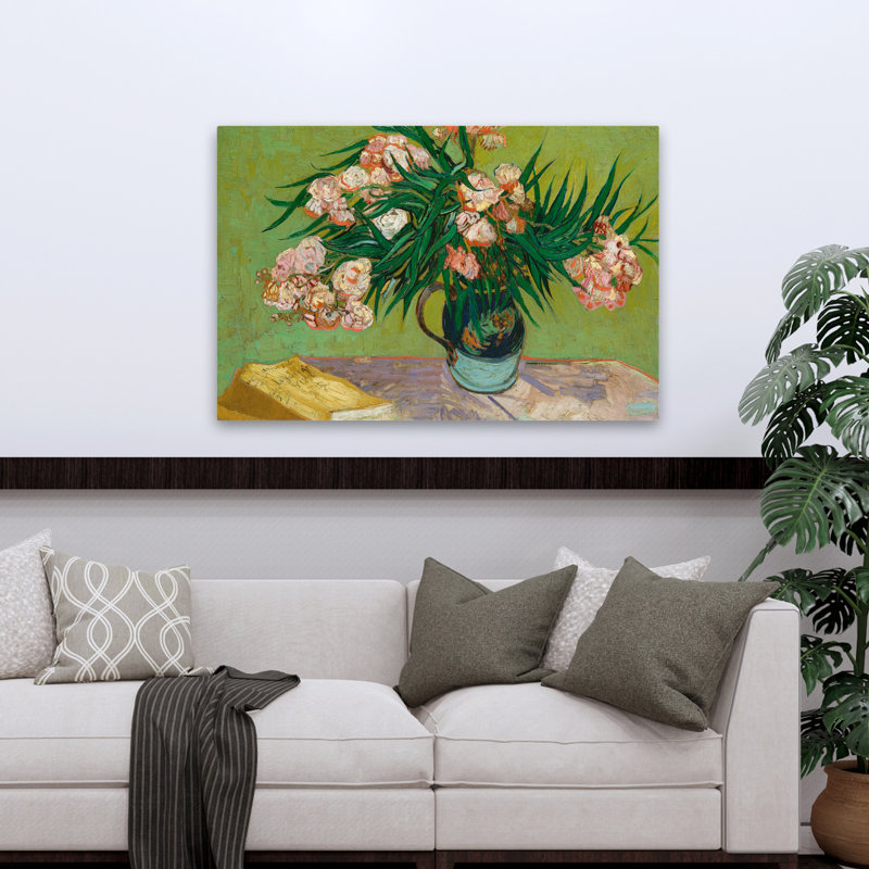 Oleanders, 1888 - Floral and Still Life Museum, art postimpressionniste, H 32 po x l 48 po