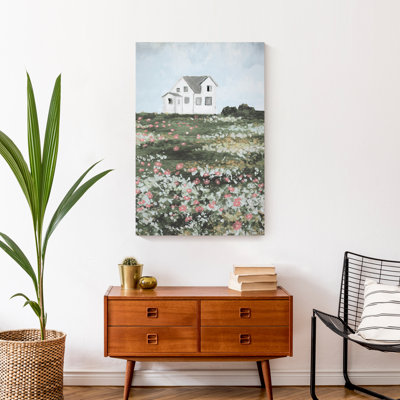" House On The Hillside " Painting Print