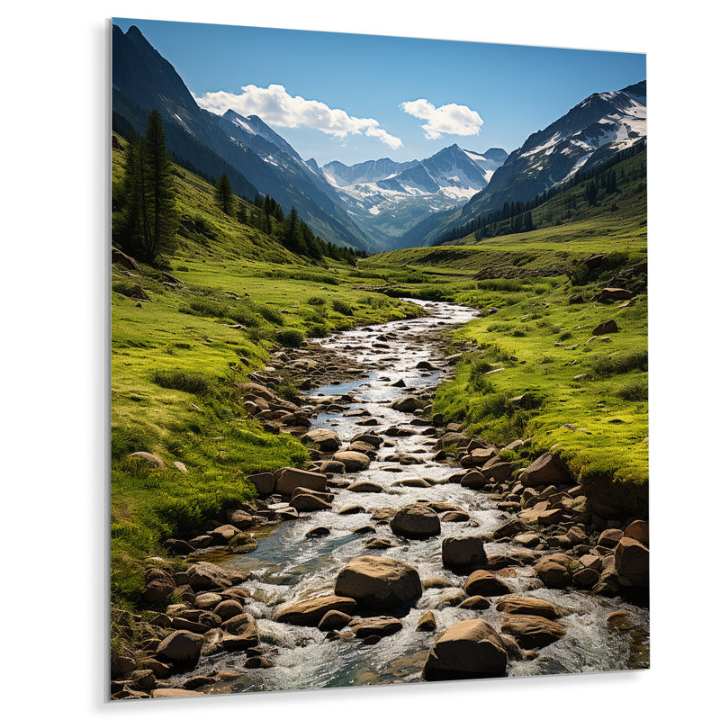 Colorado Landscape II - Colorado, reproduction d'art sur métal, H 20 po x l 12 po x P 1 po