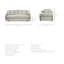 Tatianya Canape pour accoudoirs Tuxedo 84 po-411790380