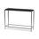 Dalston Cast Glass Console Table-Smoked Black Cast Glass