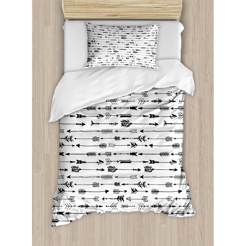 Rustic Polyester Duvet Cover, Twin Duvet Cover + 1 Standard Sham