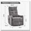 Fauteuil inclinable Power Lift avec massage et chaleur pour personnes âgées, mécanisme de mouvement robuste et une clé USB pour la recharge-1922205434