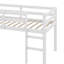 Lit mezzanine simple surélevé avec échelle-707785477