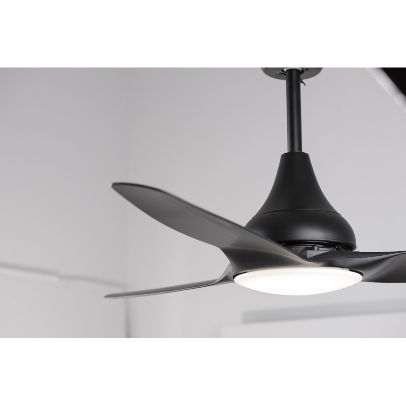 122cm Ceiling Fan with LED Lights, Black