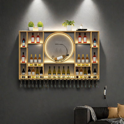 Circle Wall Mounted Wine Rack