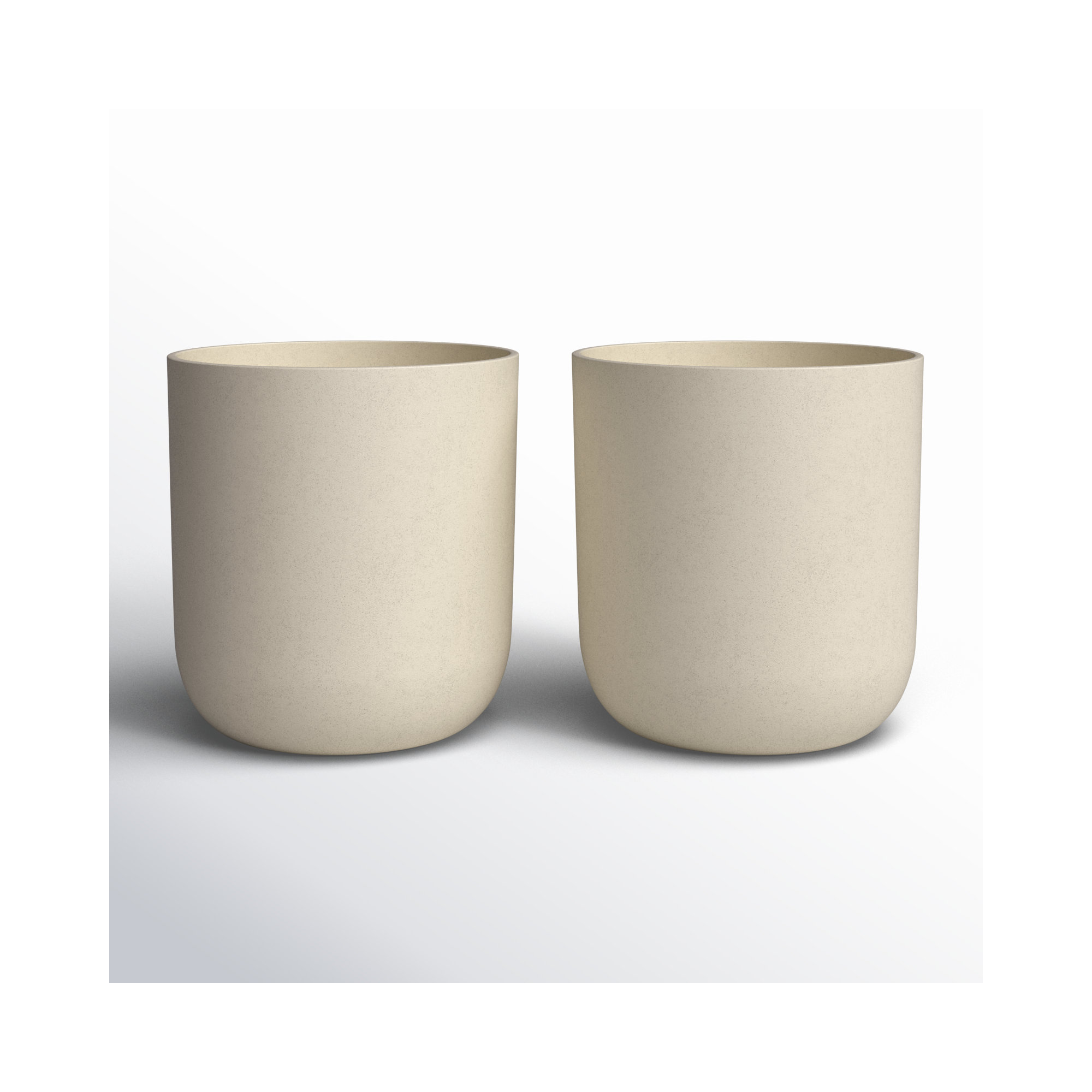 Mason Series Kona Planter, Sand, 19.75" H x 18.5" W x 18.5" D, 2