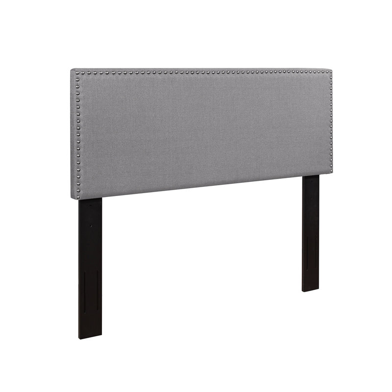 Tête de lit tapissier Percy, gris, Grand
