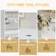 Range-chaussures avec 3 portes et 2 tiroirs, grand espace de rangement-314045858