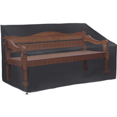 Garden 2/3/4 Seater Bench Cover Waterproof Outdoor Furniture Covers With Durable Oxford Material Extra PVC Coating, Patio Loveseat Cover (3 Seat(64L X -  Arlmont & Co., 5B004CFE71C94748810A9C11F8127B34