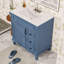Meuble-lavabo moderne avec lavabo en céramique, 2 tiroirs et tablette réglable-627223686