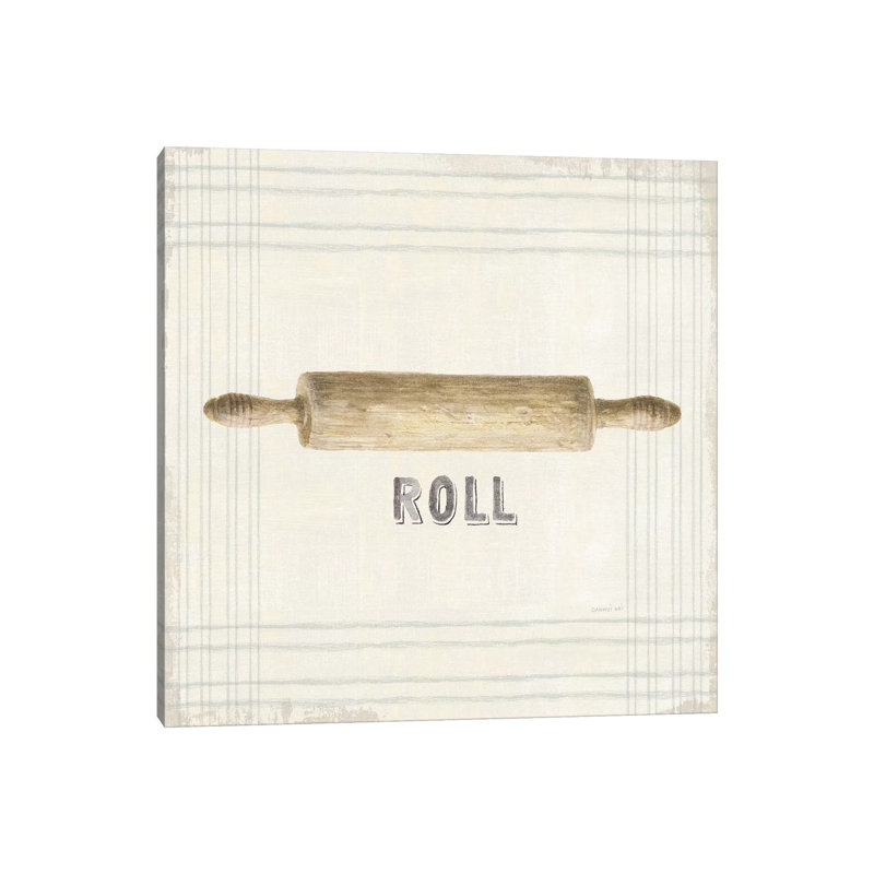 Floursack Kitchen Sign II Neutral Sq by Danhui Nai - Wrapped Canvas Painting, 45.72 cm H x 45.72 cm W