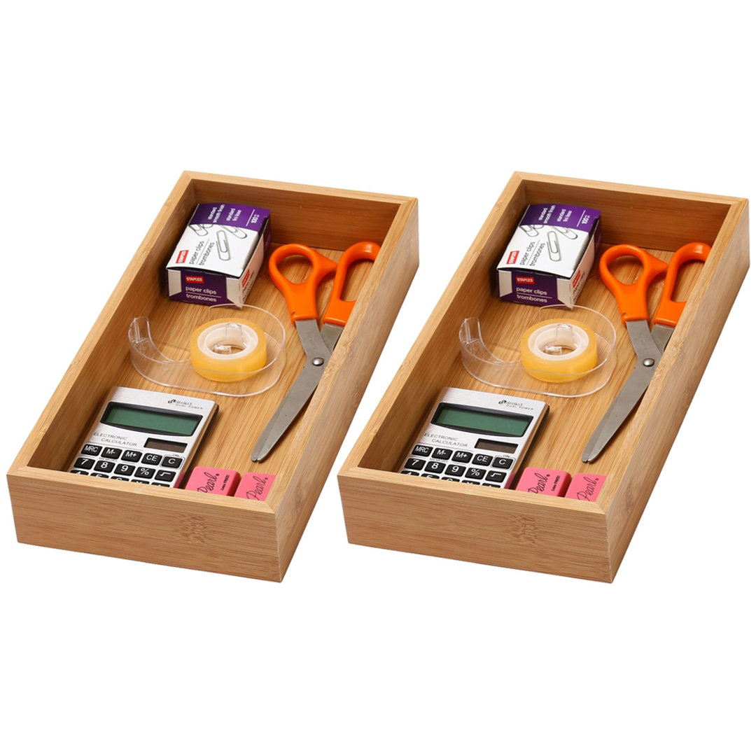 Santistevan 2" H x 6" W x 15" D Organizer Set Rebrilliant