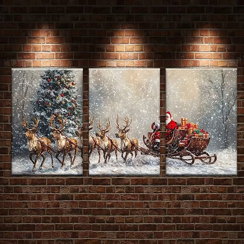 3 Piece Wrapped Canvas Wall Art