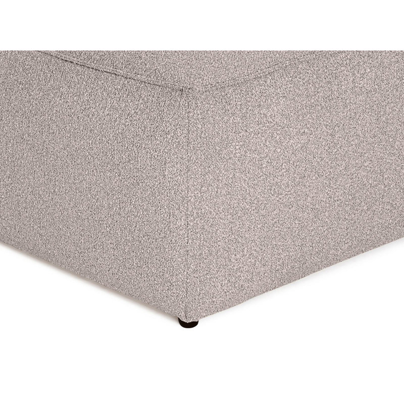 Stylish Corner Sofa with 100% Hornbeam Frame, Cream Linen Fabric, 119.3 x 76.0 x 25.6 inches | Soft 32 DNS Foam Seating, 2 Included Pillows, Durable Plastic Legs | Perfect for Living Room or Family Room Decor
