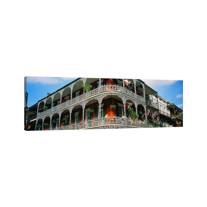French Quarter New Orleans LA USA by Panoramic Images - Wrapped Canvas Panoramic Print, 121.92 cm H x 40.64 cm W x 1.91 cm D