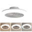 Ventilateur de plafond fermé de 18 pouces avec lumière et télécommande, ventilateur encastré moderne à profil bas sans pales pour la salle à manger de la cuisine de la chambre à coucher