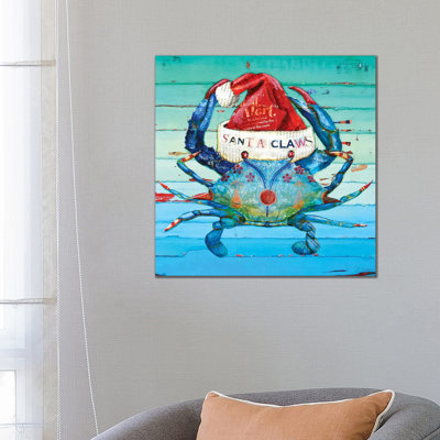 Santa Claws 1 Piece Wrapped Canvas Painting