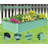 8X4x1.5 Ft Galvanized Raised Garden Bed, Outdoor Planter Garden Boxes Large Metal Planter Box For Gardening Vegetables Fruits Flowers, Green-2021468701-2021468698
