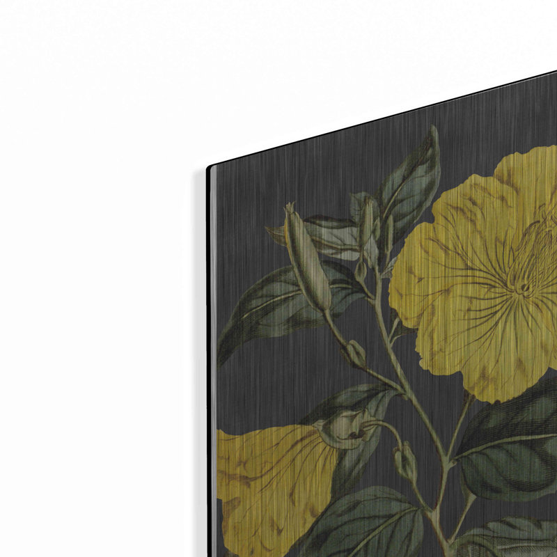 «Yellow Vine» par Lettré et doublé, H 16 po x l 12 po