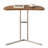 23.3" C-shaped Side Table, Walnut