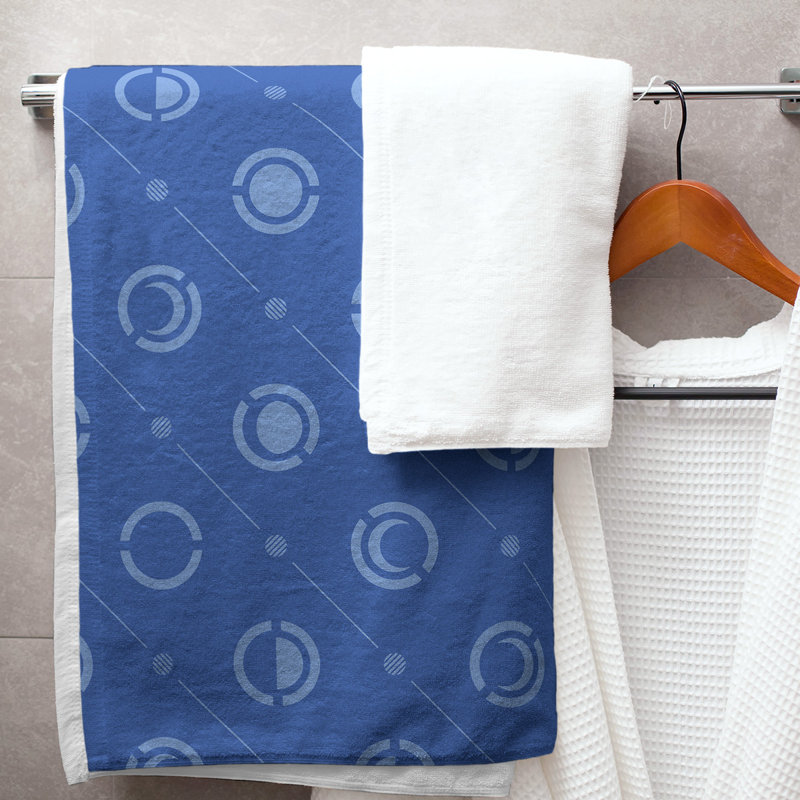 Serviette de bain Classic, Bleu saphir