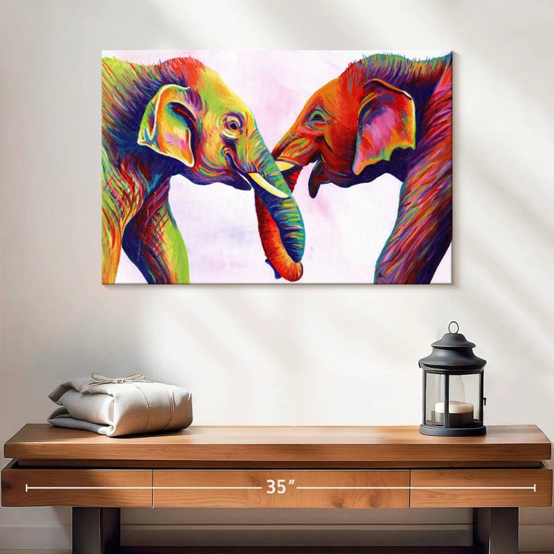 Veaux d'éléphants Brampt, H 16 po x l 24 po