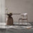 Modern Round Solid Wood Dining Table-197764680