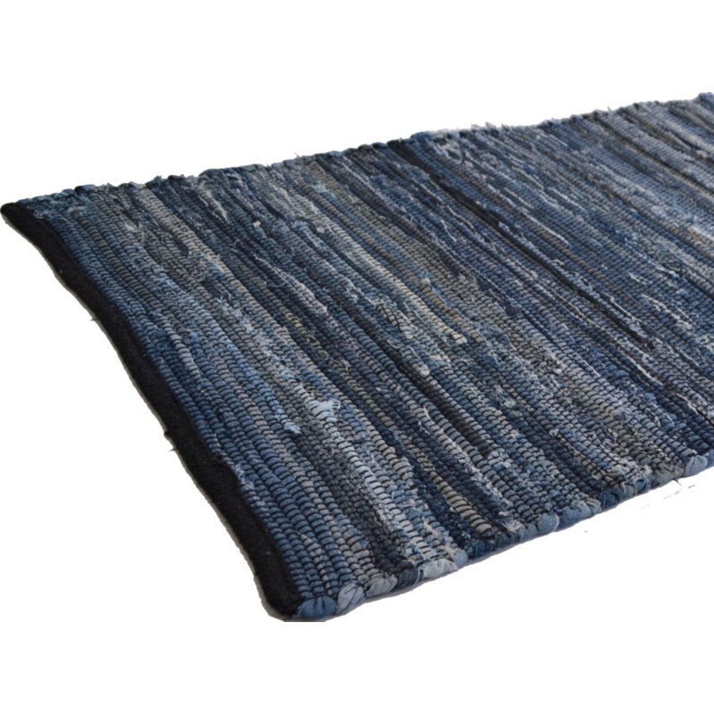 Striped Hand Woven Area Rug, Runner 60 x 180cm