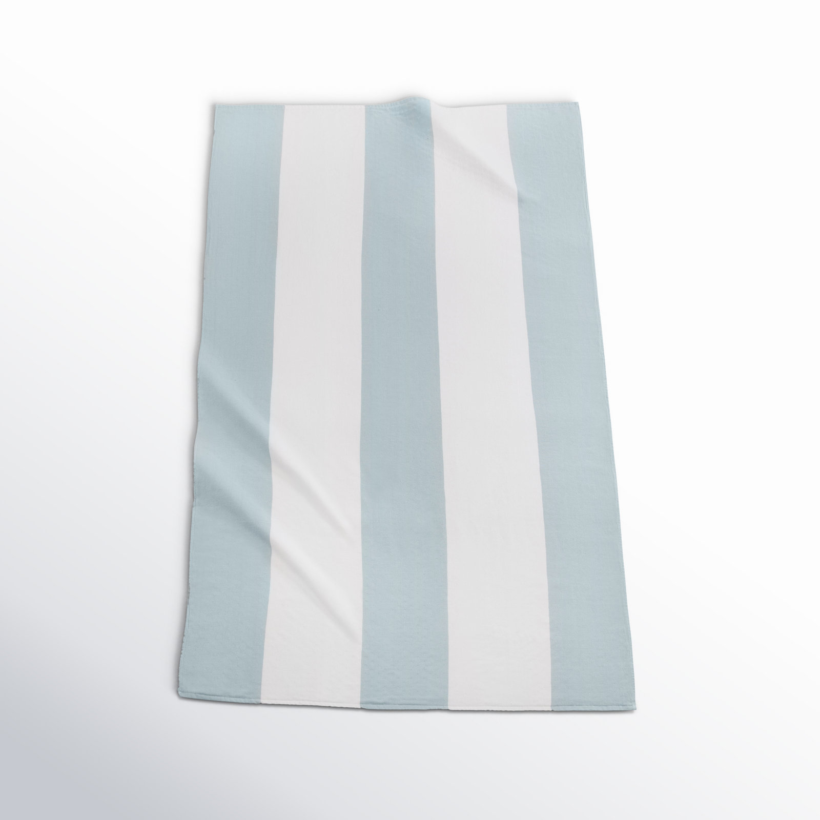 100% Cotton Beach Towel, Seaglass/White
