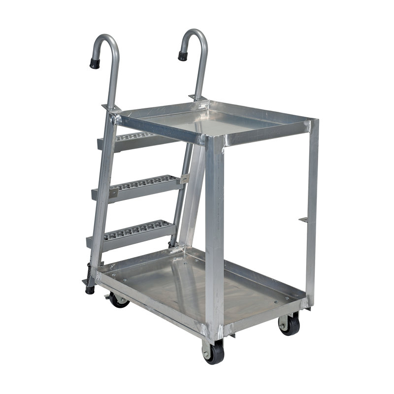 Utility Cart with Wheels, 50.19" H x 21.88" W x 40" D