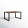 Rectangular Patio Coffee Table with Teak Top