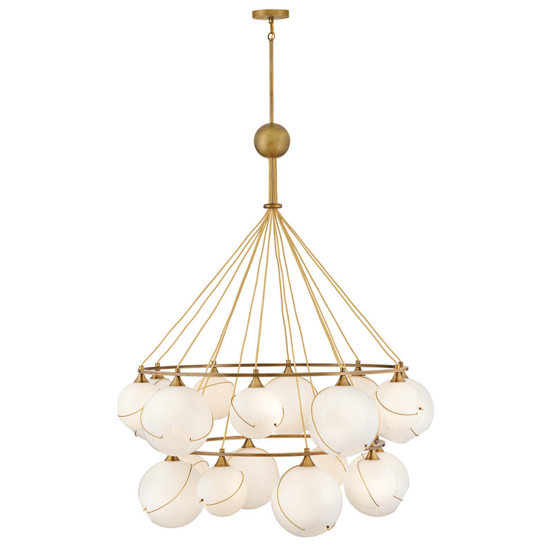 Skye 18 - Light Steel Chandelier by Lisa McDennon